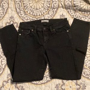 Madewell Dark Moto Skinny Skinny Jeans Size 28 Zippered Ankle